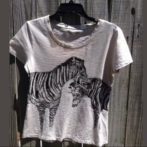 Chico’s Zenery ZEBRA design/embellishment T-shirt